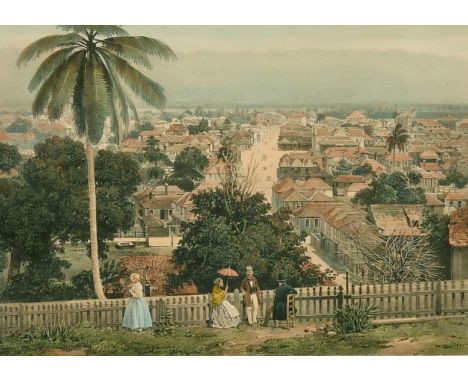 Benoist after Duperly, A 19th Century hand coloured lithograph, 'Montego Bay' Jamaica, 7.5" x 9.25".