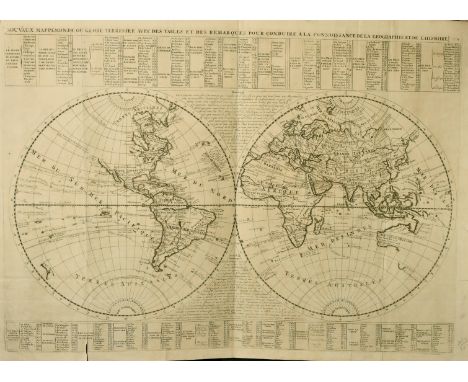 Henry Chatelain, 'Nouveaux Mappemonde ou Globe Terrestre avec des Tables et des Remarques pour Conduire a la Connoissance de 