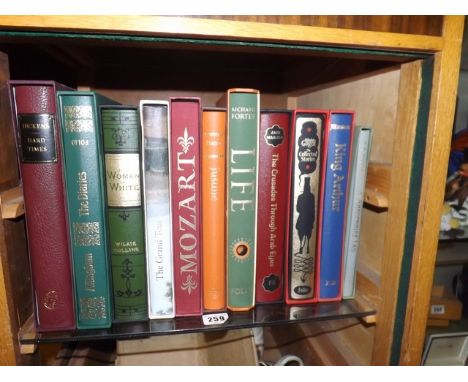 SHELF OF 11  FOLIO BOOKS  EST [£20- £40]