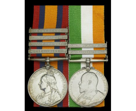 Pair: Private W. Turner, Royal Welsh Fusiliers  Queen’s South Africa 1899-1902, 4 clasps, Cape Colony, Tugela Heights, Relief