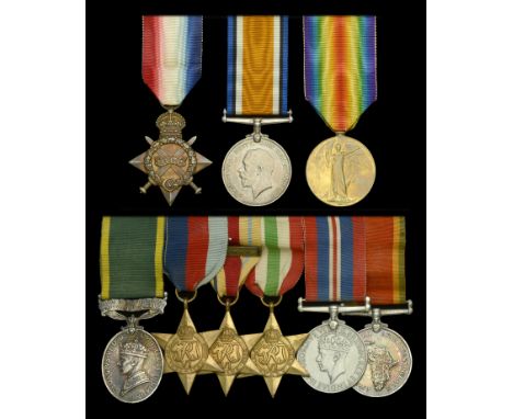 Three: Private A. Magnet, South African Medical Corps 1914-15 Star (Pte. A. Magnet. S.A.M.C.); British War and Bilingual Vict
