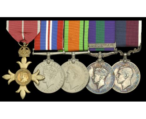 A post-War O.B.E. group of five awarded to Squadron Leader W. T. Dunlop Royal Air Force  The Most Excellent Order of the Brit