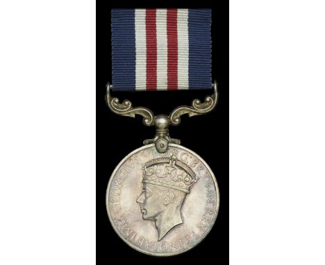 A Second War ‘Advance through the Gothic Line’ M.M. awarded to Corporal S. Manock, Royal Signals, who was Mentioned in Despat