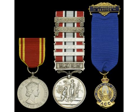 Pair: Sub Officer R. D. G. Benbow, Fire Brigade  Fire Brigade L.S. & G.C., E.II.R. (Sub. Offr. Richard D. G. Benbow) in Royal