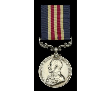 A Great War ‘Western Front’ M.M. awarded to Private C. P. Evans, Royal Fusiliers, who was captured and taken Prisoner of War 