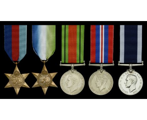 Five: Stoker Petty Officer J. R. Fitzroy, Royal Navy  1939-45 Star; Atlantic Star; Defence and War Medals 1939-45; Royal Navy