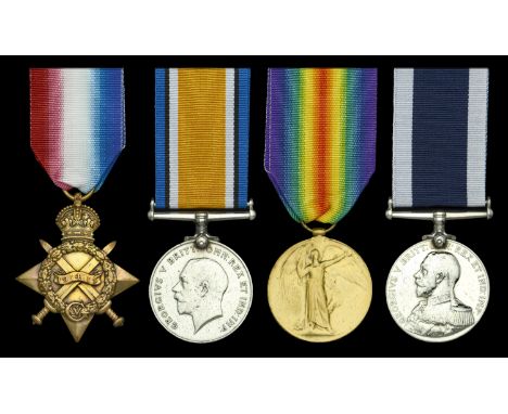 Four: Stoker Petty Officer C. L. Cumming, Royal Navy  1914-15 Star (K.9342 C. L. Cumming. L.Sto., R.N.); British War and Vict