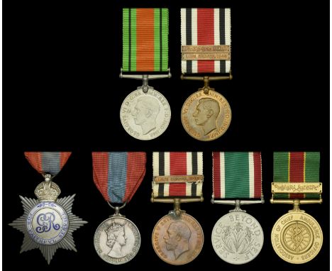 Pair: Special Constable J. H. Docherty, Midlothian Special Constabulary Defence Medal; Special Constabulary Long Service Meda