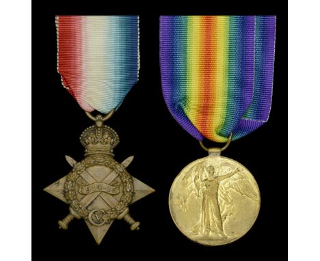 1914-15 Star (864 Pte. W. T. Davies. 10/L.H. Rgt. A.I.F.); Victory Medal 1914-19 (1514 Pte. F. Pond. 4-L.H. A.I.F.) minor edg