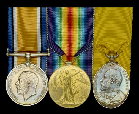 Three: Private J. H. Austin, Hampshire Carabiniers, later Devonshire Regiment  British War and Victory Medals (52527 Pte. J. 