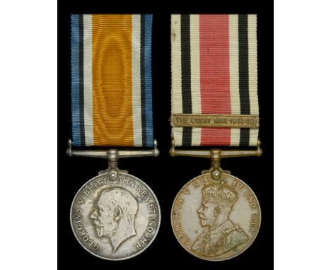 Pair: The Reverend A. S. Commeline, Church Army  British War Medal 1914-20 (Rev. A. S. Commeline.); Special Constabulary Long