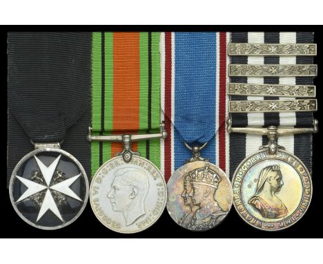 An Order of St John group of four awarded to Divisional Superintendent A. G. Ryder, Caterham St John Ambulance Brigade  The O