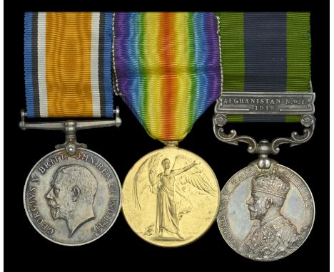 Three: Captain A. V. Crothers, 30th Punjabis, Indian Army, late Royal Irish Fusiliers  British War and Victory Medals (Lieut.