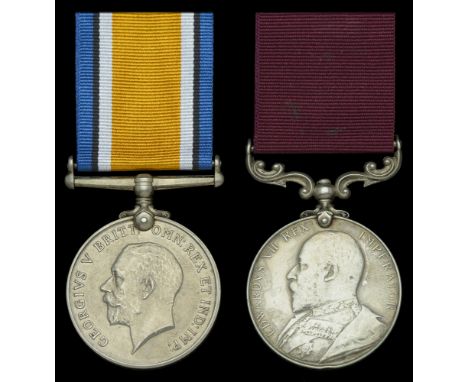 Pair: Sergeant-Drummer R. J. Ford, Suffolk Regiment, later London Regiment  British War Medal 1914-20 (879061 Sjt. R. J. Ford