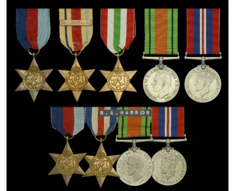 Three: Corporal A. E. Cross, Corps of Military Police, Late Norfolk Regiment 1939-45 Star; Africa Star, 1 clasp, 1st Army; It