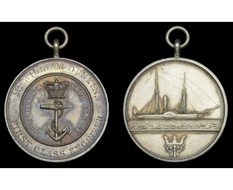 Naval Engineers’ Good Conduct Medal 1842-46 (Mr. William Dunkin, First Class Engineer) with loop and small ring suspension, a