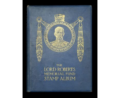 The Lord Roberts Memorial Fund Stamp Album. War Portrait Stamp Album, containing 200 stamps of well known Soldiers, Statesmen