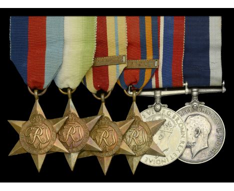 Six: Stoker Petty Officer R. H. Denithorne, Royal Navy  1939-45 Star; Atlantic Star; Africa Star, 1 clasp, North Africa 1942-