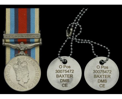 Operational Service Medal 2000, for Afghanistan, 1 clasp, Afghanistan (Fus D M S Baxter R Welsh 30075472); together with the 