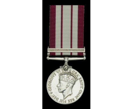 Naval General Service 1915-62, 1 clasp, Minesweeping 1945-51 (C/JX. 747124 S. J. Nicholson A/A.B. R.N.) light contact marks, 
