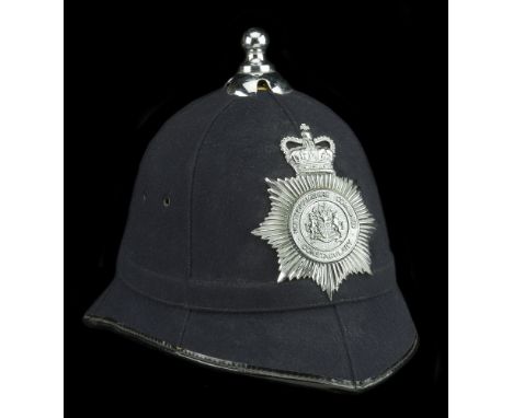 Nottinghamshire Combined Constabulary Policeman’s Helmet 1968-74. A scarce and good quality example of this short period. Of 
