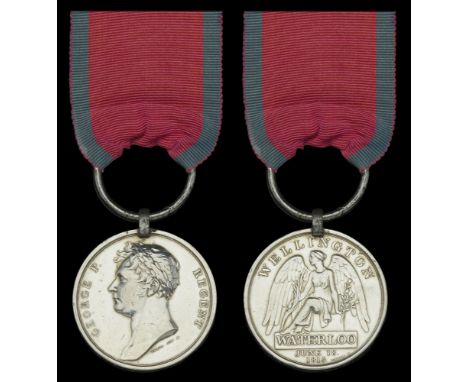 Waterloo 1815 (Thomas Goods. 2nd or R.N. Brit. Reg. Drag.) fitted with original steel clip and ring suspension, some minor ma