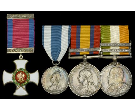 A scarce Boer War Militia Officer’s D.S.O. group of four awarded to Major M. A. Foster, 4th Battalion, Somerset Light Infantr