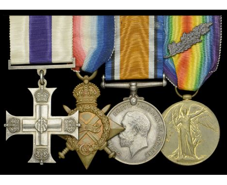 A Great War ‘Western Front’ M.C. group of four awarded to Captain A. M. Kennedy, Royal Scots Fusiliers  Military Cross, G.V.R