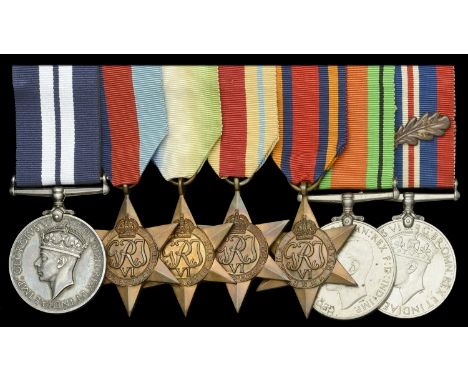 A Second War D.S.M. group of seven awarded to Leading Signalman J. W. Smith, Royal Navy, for services aboard H.M. Submarine T