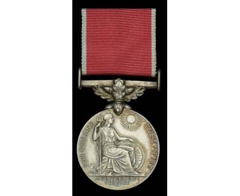 A Second War B.E.M. awarded to Steel Turner L. E. Hall, English Steel Corporation Ltd.  British Empire Medal, (Civil) G.VI.R.