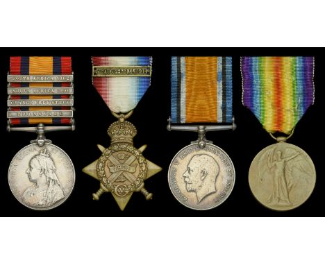 Four: Private Richard Thornton, 13th Hussars, later 19th Hussars  Queen’s South Africa 1899-1902, 4 clasps, Transvaal, Orange