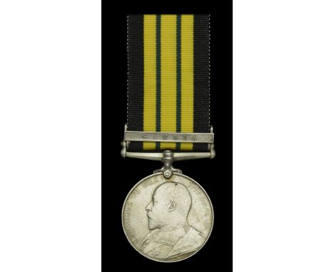 Africa General Service 1902-56, 1 clasp, Gambia (188344 A.B. J. H. Littlejohns. H.M.S. Forte.) light contact marks, nearly ve