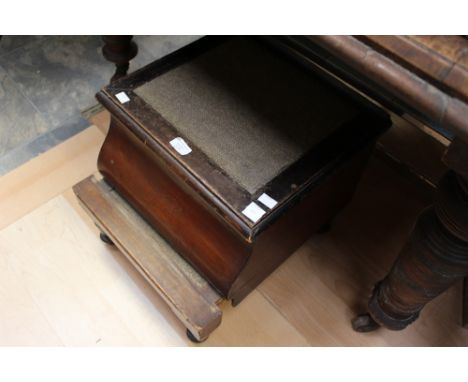 A 19th century mahogany cased library commode