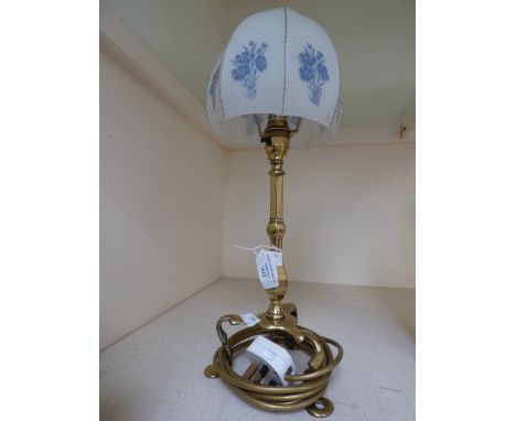 A brass railway Pullman table lamp 