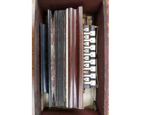 A Busson Brevete, Paris circa 1890 Harmonium, in good working order, associated Victorian storage box 