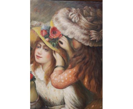 A modern furnishing oil portrait of a girl
