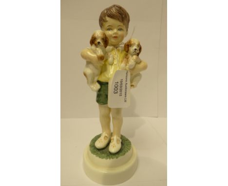 A Royal Worcester figure "All Mine", model no.3519