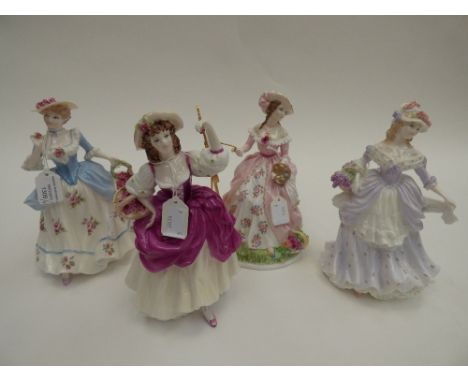 A Royal Worcester (Compton and Woodhouse) figure 'Painting', No. 888 of 2500 with wooden base and certificate; together with 