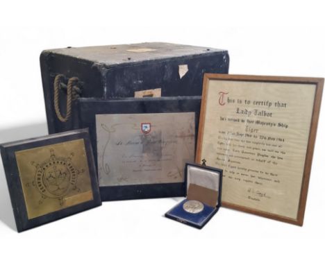 Maritime &amp; Militaria interest - Vice Admiral Sir A. A. Fitzroy Talbot's personal effects, including their personal travel