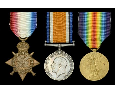 Three: Private F. W. Fisher, East Lancashire Regiment  1914 Star (9257 Pte. F. Fisher. 1/E. Lan: R.); British War and Victory