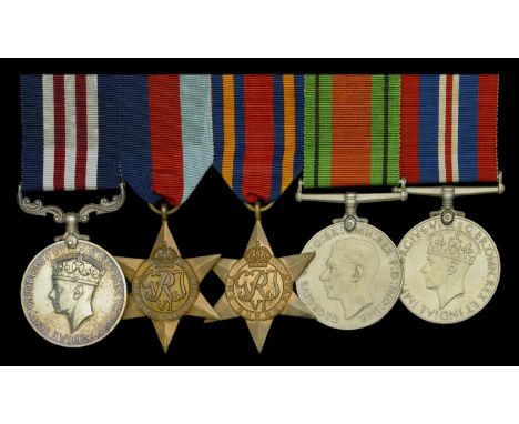 An outstanding Second War ‘Burma operations 1945’ Immediate M.M. group of five awarded to Lance Naik Mohammad Ajaib, 9th Batt