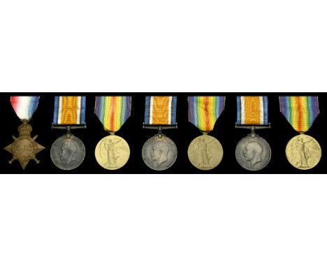 Family group:  Three: Private J. Hughes, Yorkshire Regiment, who was killed in action on the Western Front on 23 April 1917 1