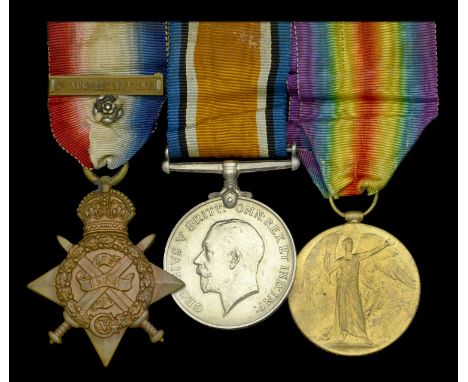 Three: Private F. W. White, 12th Lancers  1914 Star, with clasp (4721 Pte. F. W. White. 12/Lrs.); British War and Victory Med