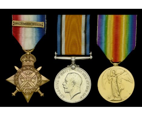 Three: Corporal J. McDowell, Grenadier Guards, who died of wounds on the Western Front on 22 July 1917  1914 Star, with copy 