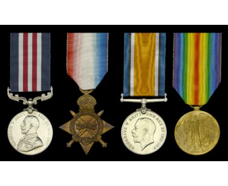 A Great War ‘Western Front’ M.M. group of four awarded to Corporal T. L. Blundell, Royal Fusiliers  Military Medal, G.V.R. (6