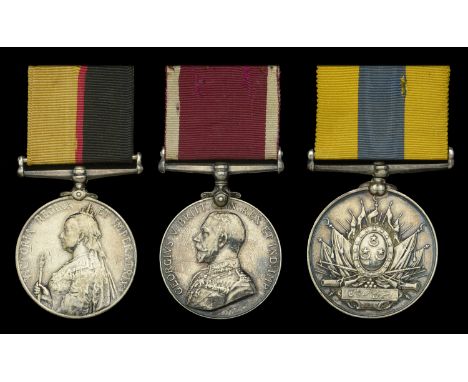 Three: Band Corporal J. W. Brookes, Royal Canadian Horse Artillery, late Bandsman, North Staffordshire Regiment  Queen’s Suda