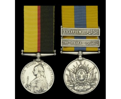 Pair: Private R. McMurray, Cameron Highlanders  Queen’s Sudan 1896-98 (2543 Pte. R. Mc.Murray. 1/Cam: Hrs:); Khedive’s Sudan 