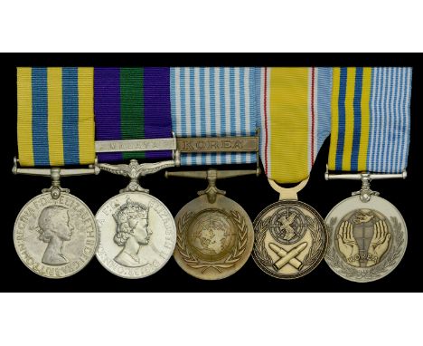 Five: Corporal D. McCallum, Australian Forces  Korea 1950-53, 1st issue (2/400806 D. Mc.Callum) officially re-impressed namin