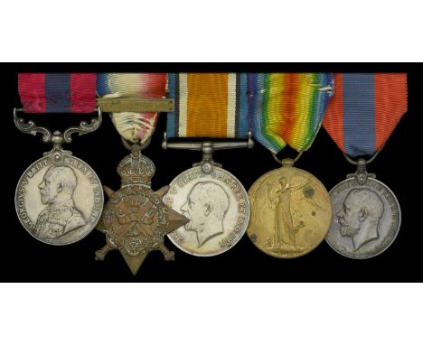 A Great War ‘Western Front’ October 1918 D.C.M. group of five awarded to Private C. H. Clark, 36th Battalion, Northumberland 