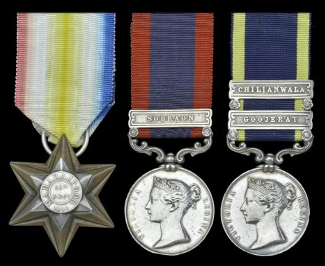 Three: Private Thomas Stevenson, 3rd Light Dragoons, late 16th Lancers  Maharajpoor Star 1843 (Private Thomas Stevenson Her M